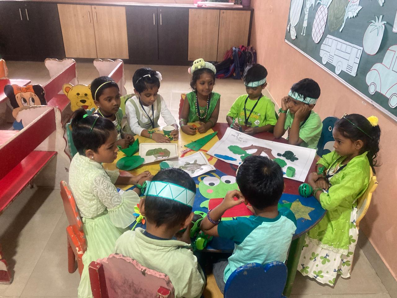GREEN COLOUR DAY CELEBRATION-2024-25(LKG)