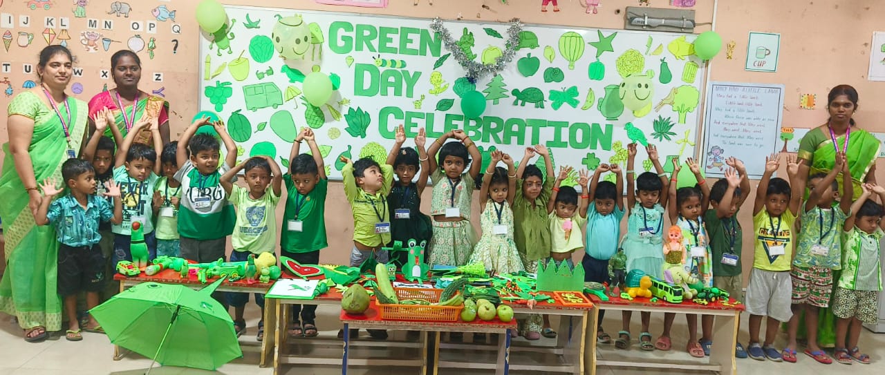 Green colour day celebration(Junior KG) 2025-26