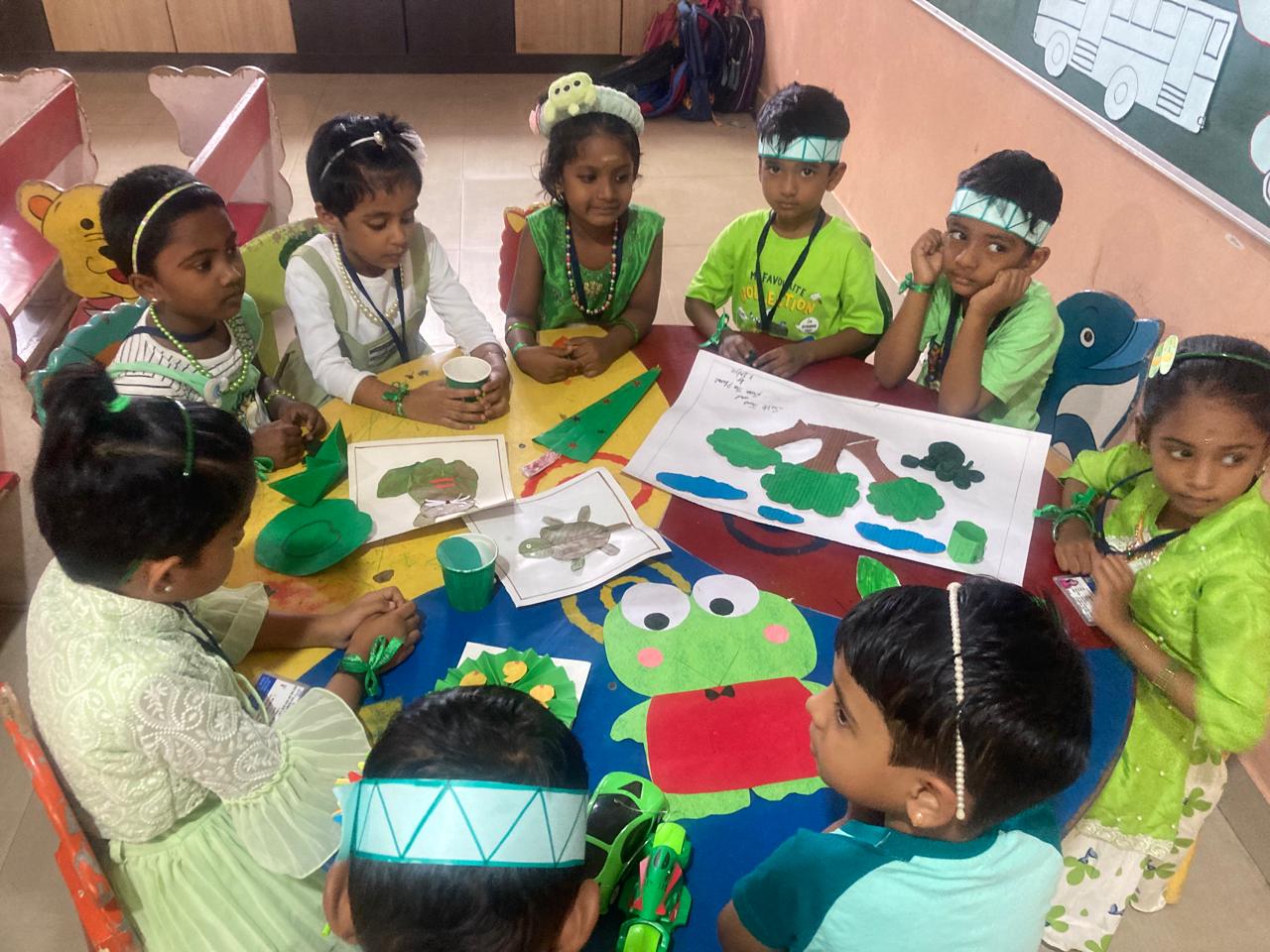 GREEN COLOUR DAY CELEBRATION-2024-25(LKG)