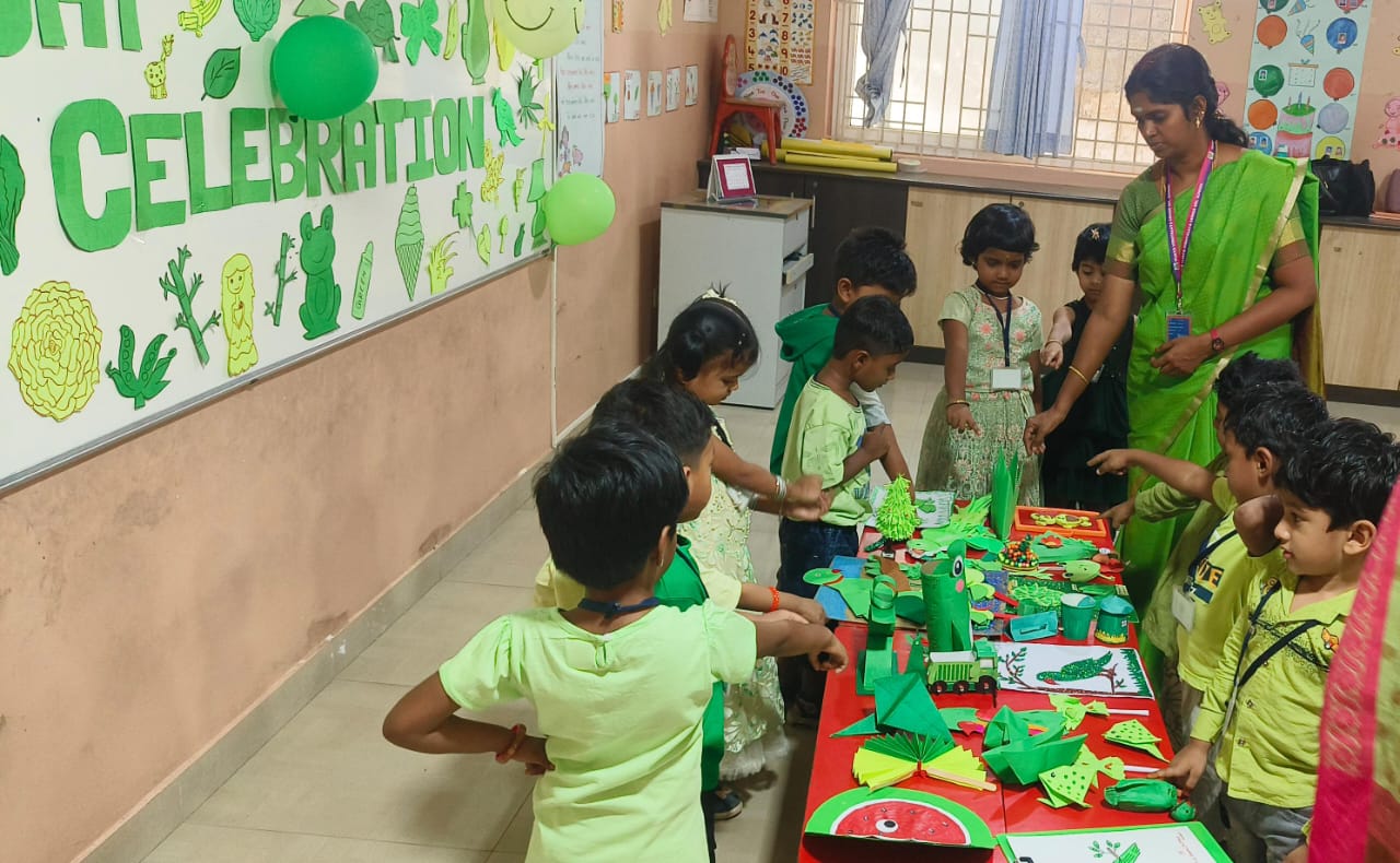 Green colour day celebration(Junior KG) 2025-26